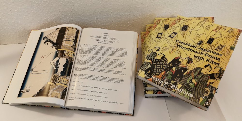 Book, "Classical Japanese Woodblock Pritnts
                with Kites"